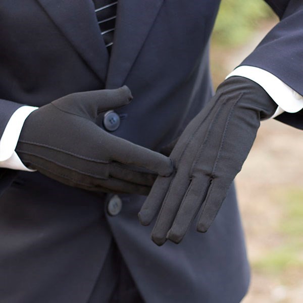  черные парадные перчатки для официантов